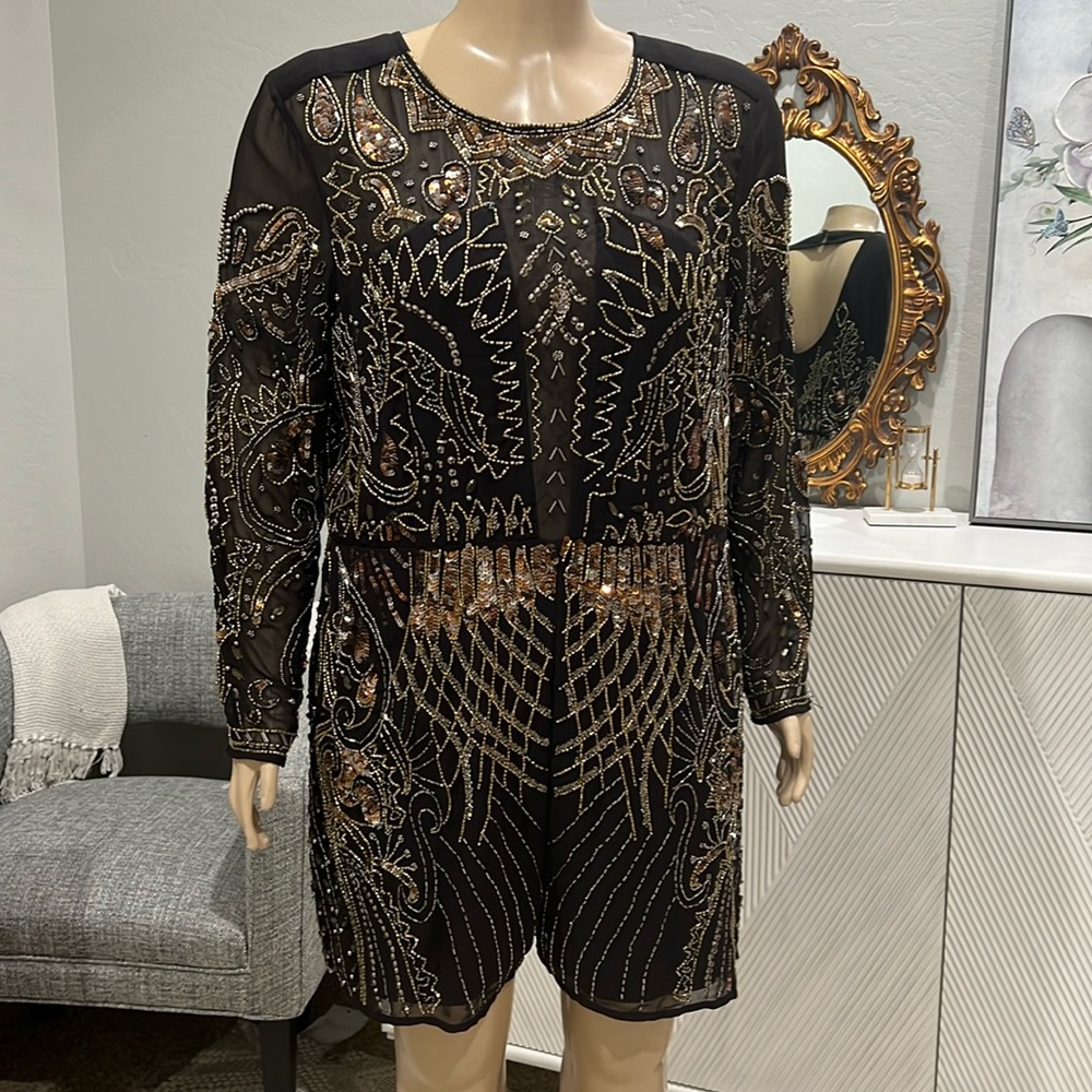 ASOS Curve Night Embellished Romper Size US 18✨